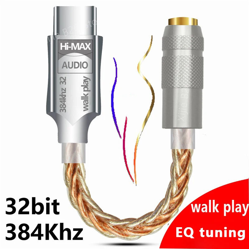 CB1200AU DAC Type C to 3.5mm HiFi Earphone Amplifier USB C Audio