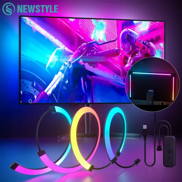 RGB Gaming Lights Strip Monitor Backlight LED Display Sync PC