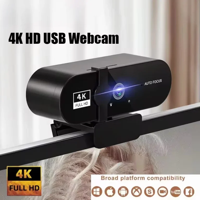 4K Webcam 1080P Mini Camera 2K Full HD Webcam with Microphone 30fps