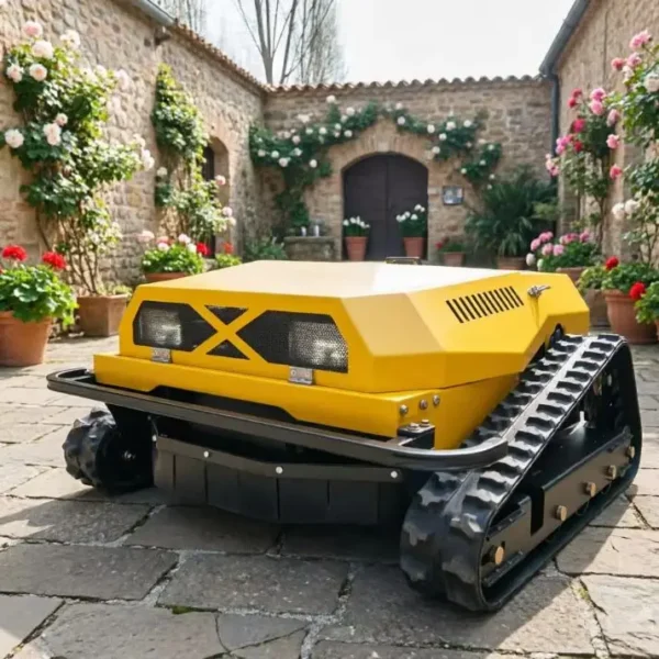 High Horsepower Twin‑Cylinder Remote Control Tracked Lawn Mower