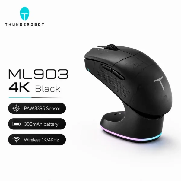 Thunderobot ML901 ML903 Wireless Gaming Mouse PAW3395 26000DPI 650IPS
