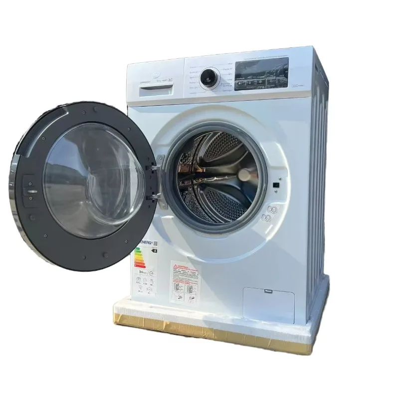 1400RPM Inverter Motor 9KG Front-Load Electric Washer Machine 15mins