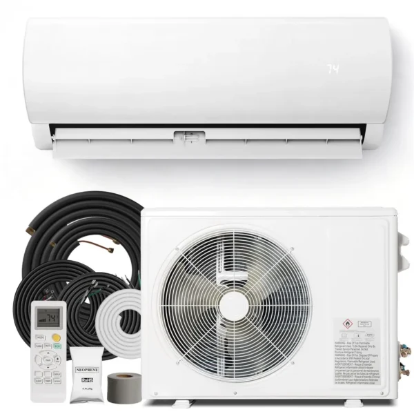 18000 BTU Mini Split AC/Heating System, 19 SEER2 230V Inverter Air