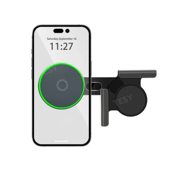 TESY Car Phone Mount Holder 15W Magnetic Wireless Charger Compatible