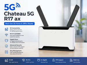 Chateau 5G R17 Ax 5G NR WiFi 6 AX1800 Dual Band Gigabit Wireless view 2