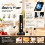 Mini USB Rechargeable Electric Mixer and Milk Frother, Handheld Whisk