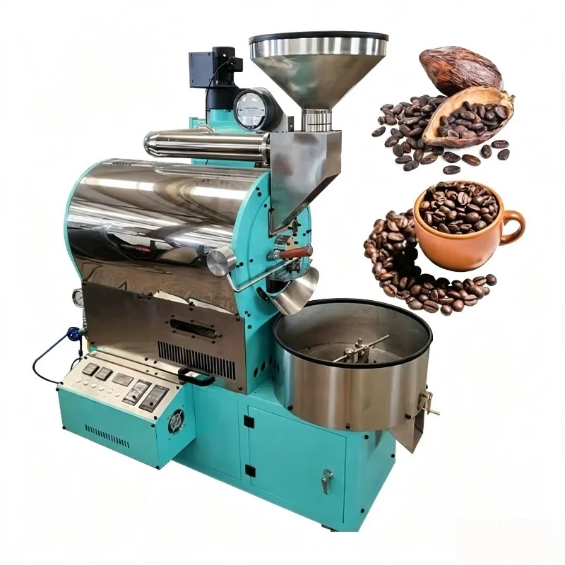 Custom Arabica & Robusta Coffee Bean Roasting Machine Commercial