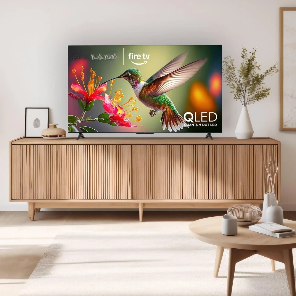 55 Inch QLED 4K Ultra HD Smart LED TV with Alexa Voice Remote Fire TV