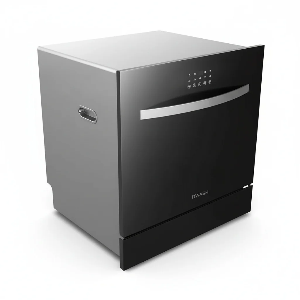 Ultrasonic Under Counter Dishwasher, Stainless Steel 3 in 1 Mini