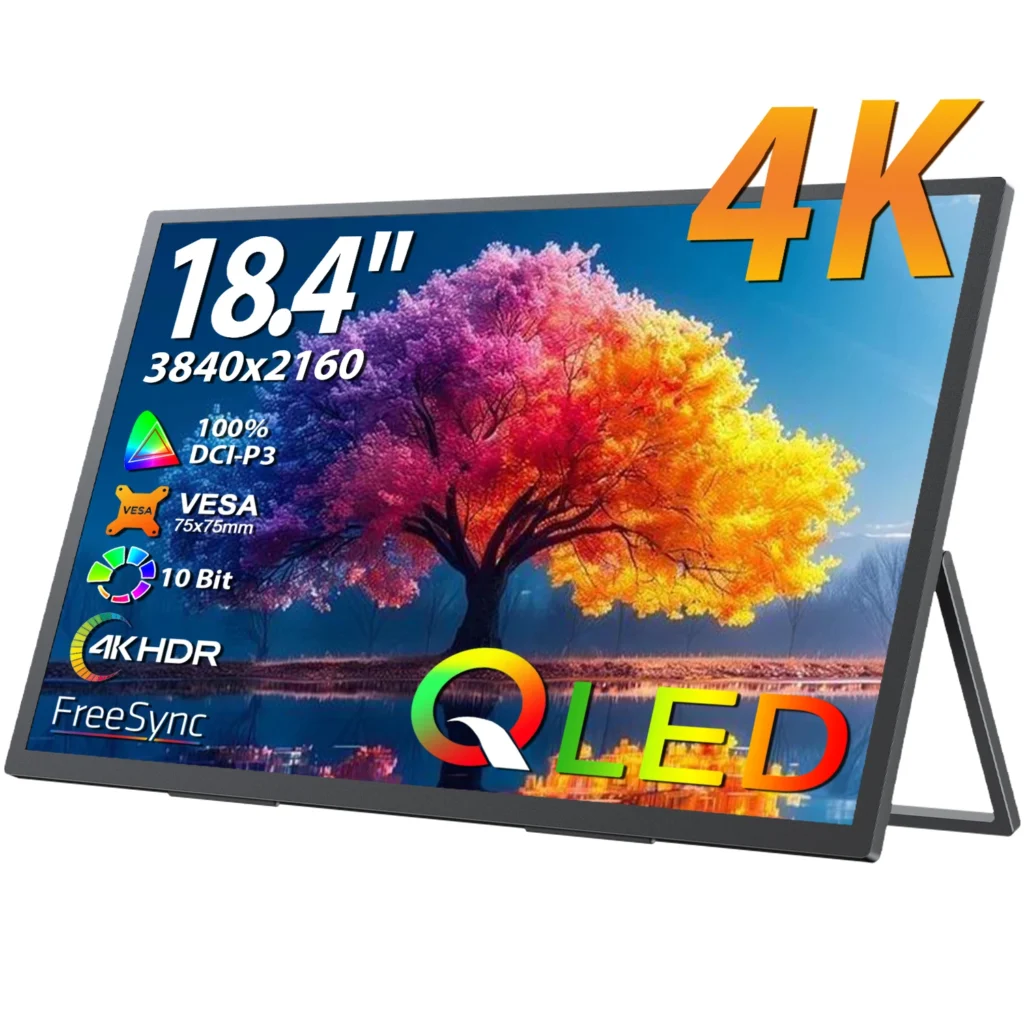 UPERFECT 18.4 inch 4K QLED Portable Monitor Gaming Computer Display