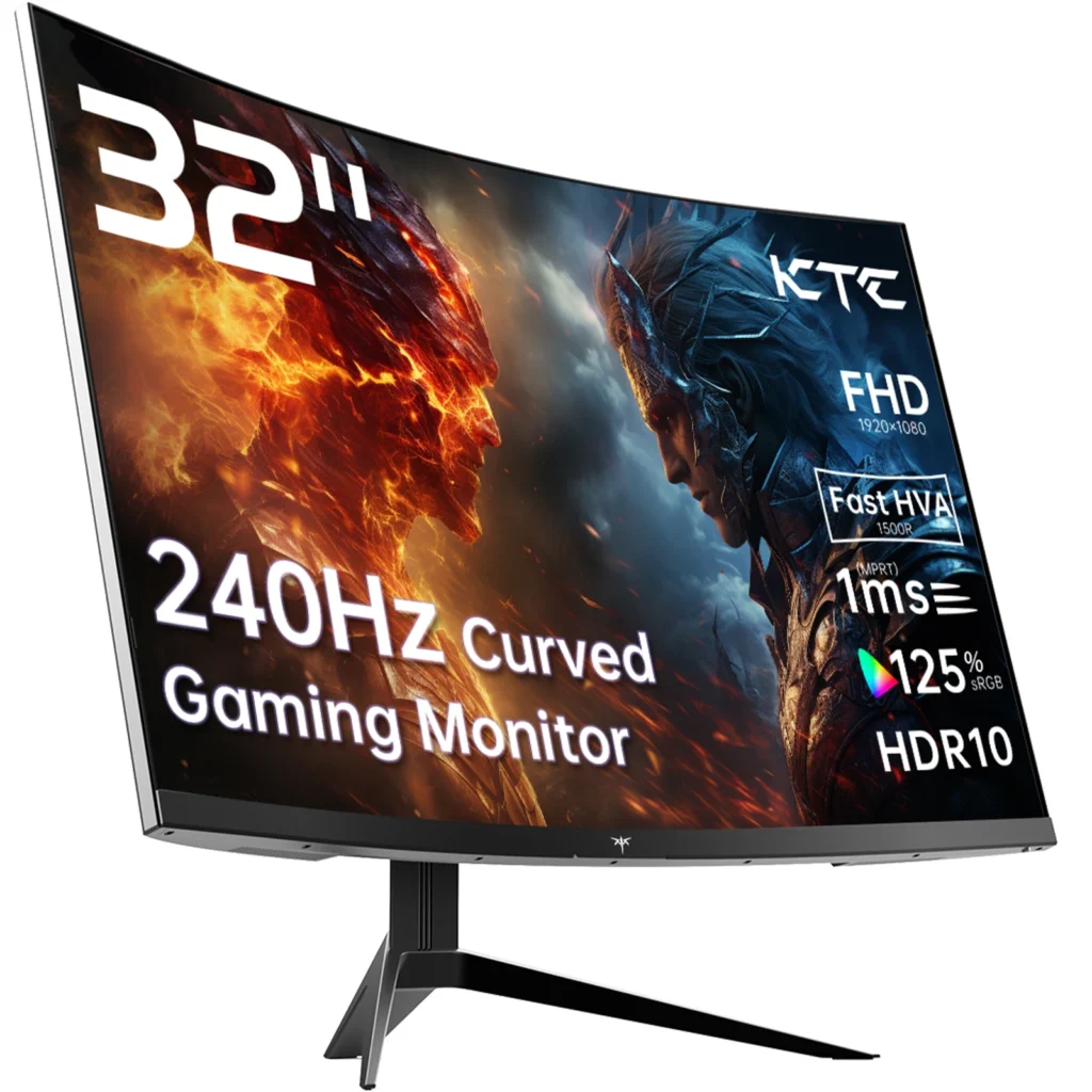 KTC 32 inch 240Hz Curved Gaming Monitor 1500R 1080P 125% sRGB 1ms,