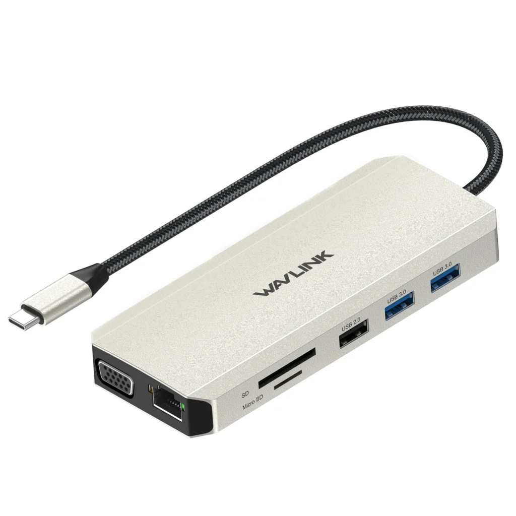WAVLINK USB C 12-in-1 Hub/ Docking Station, Triple Display Type-C
