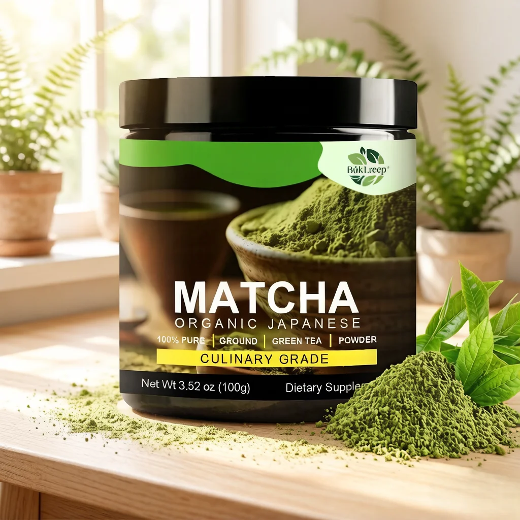 BukLreep Organic Japanese Matcha Powder | Culinary Grade Green Tea for