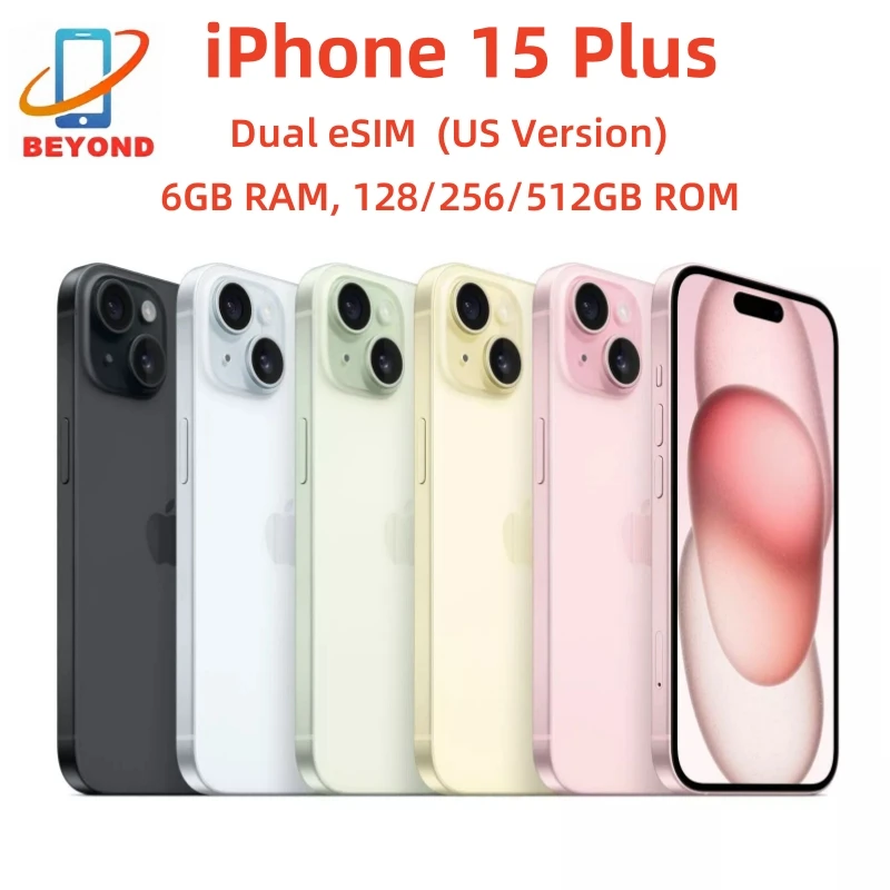 Genuine Apple iPhone 15 Plus SIM/eSIM 6.7" Super Retina OLED