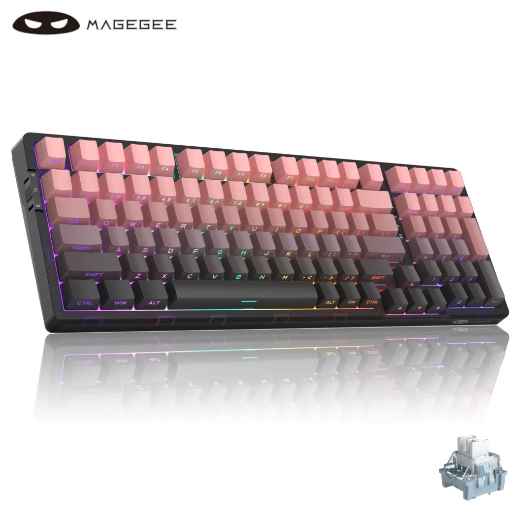 MageGee Light100 Wireless Mechanical Keyboard Side-Printed