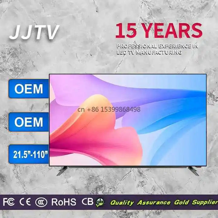 2026 Wholesale Price 4K Android Smart TV 50 55 65 75 85 Inch Logo OEM