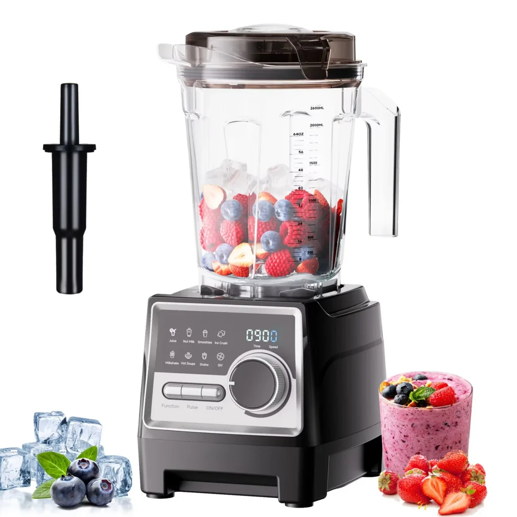 Smart Display Electric Push Button Blender 1500W 2.6L Capacity