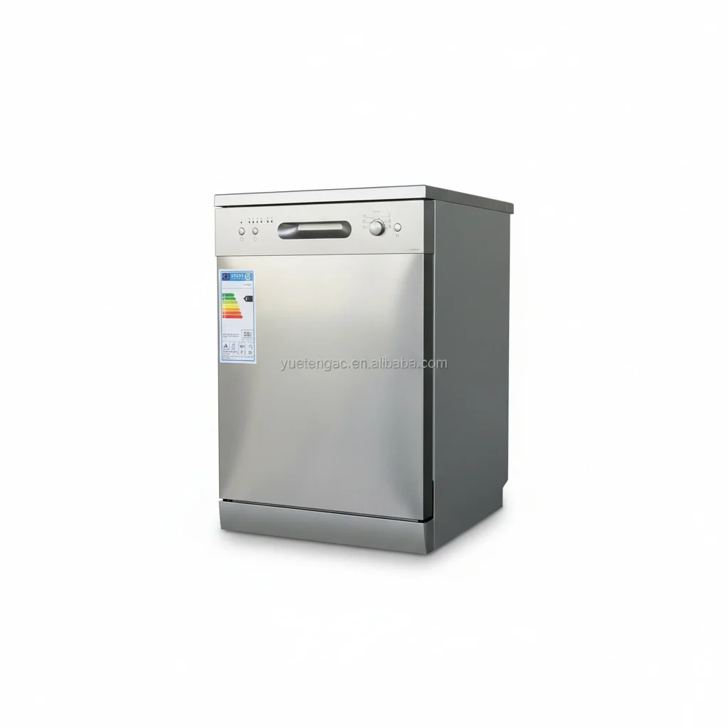 Freestanding Dishwasher, 12 Sets Stainless Steel Household Dishwasher,