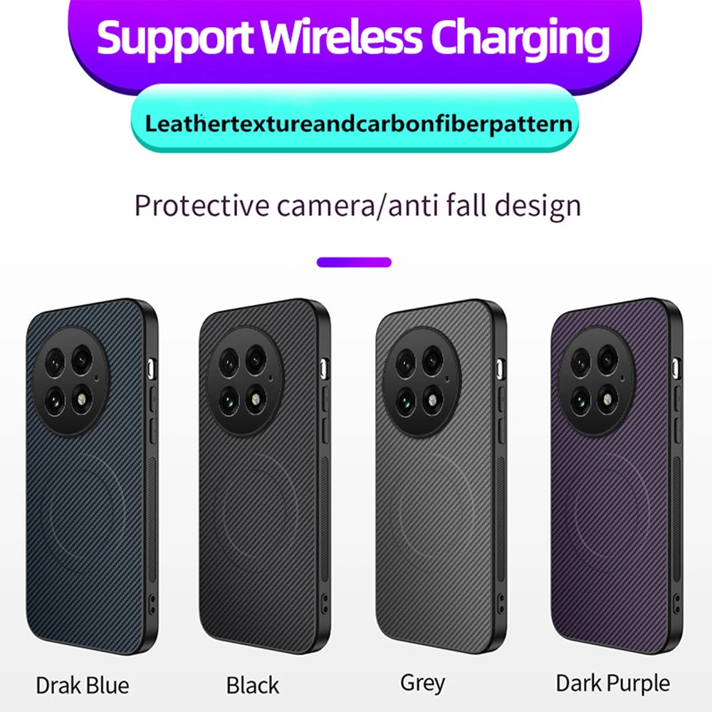 Military Shockproof Magnetic Carbon Fiber Phone Case For OnePlus Nord5